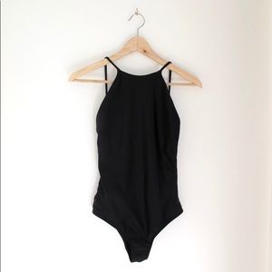Her Line one-piece swimsuit in black